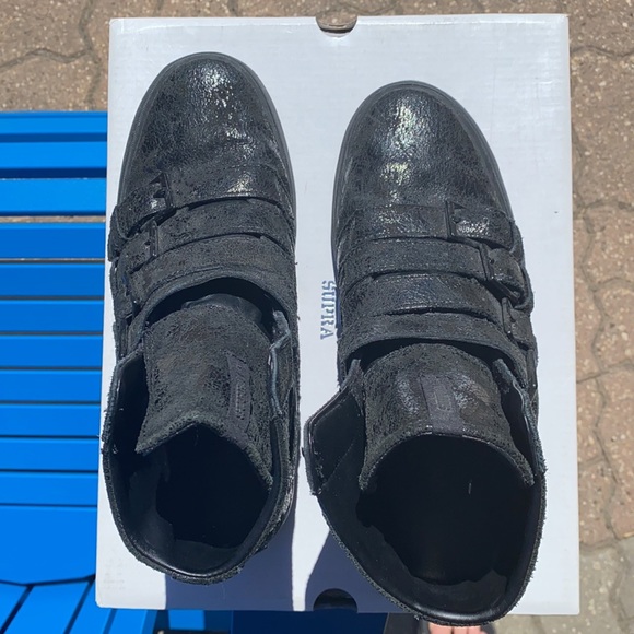 Supra Strapped 2 in Black Fullgrain Distressed - Picture 5 of 7